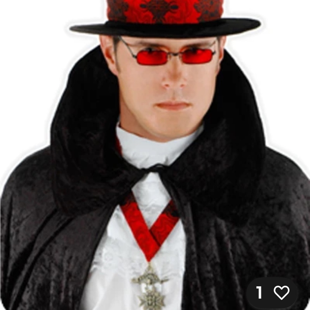 Vampire Accessories kit NWT Hat Glasses Amulet New‎ Interview with a vampire